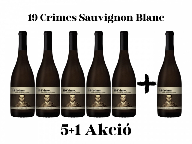 19 CRIMES Sauvignon Blanc 5+1 csomag